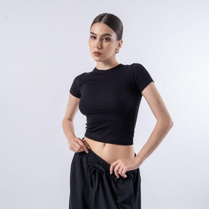 Joyce by AIJO [Premium] - Hailee Oneck Top Rib Katun - Atasan Wanita Rib Katun