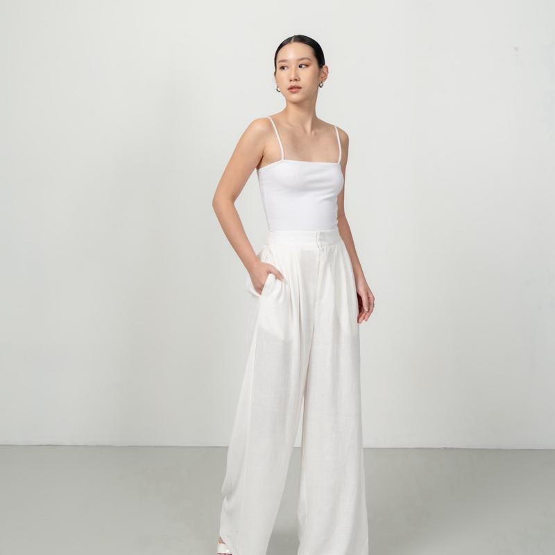 joyce by aijo [premium] eloise linen cullote - celana linen longgar - celana linen panjang wanita - celana kasual linen