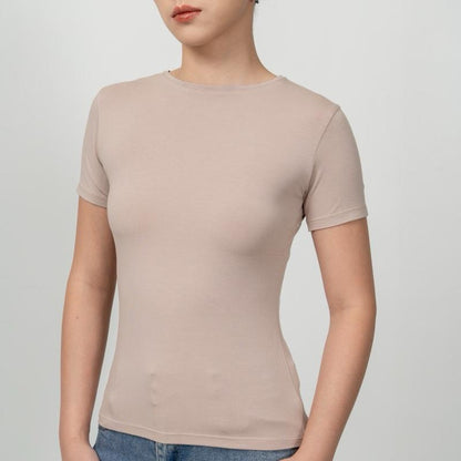 Joyce by AIJO [Premium] Lucie Fitted Top - Atasan Oneck Lengan Pendek Fitted Wanita