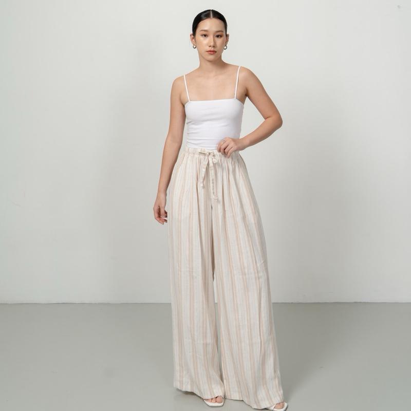 aijo | (ready) barack linen cullote - celana panjang wanita - linen - bohe style