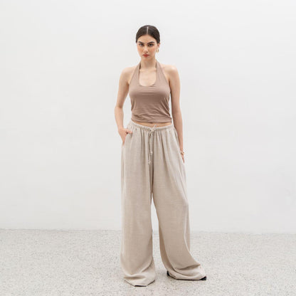 AIJO | (READY) Barack Linen Cullote - Celana Panjang Wanita - Linen - Bohe Style