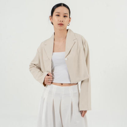 AIJO | (READY) Fedora Blazer Top - Atasan Wanita Korean Style Formal Casual Outer