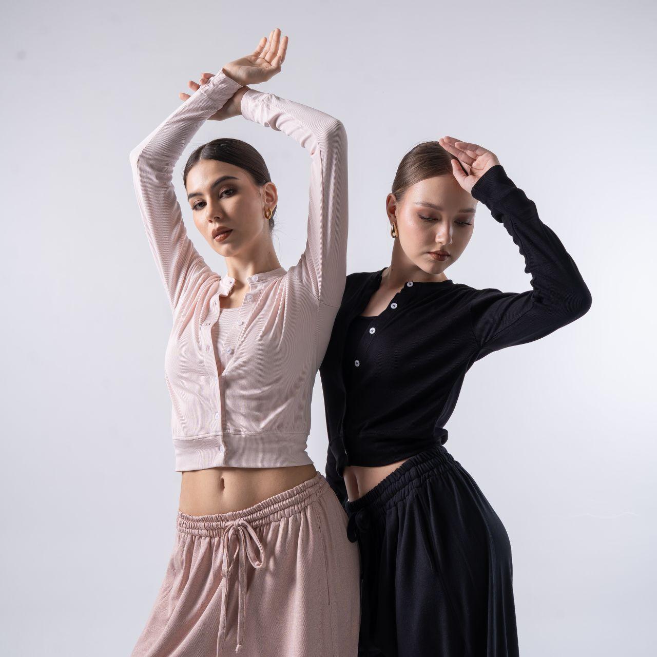 joyce by aijo premium zora cardigan kancing rib katun- atasan wanita kancing - cardigan korean style - knitwear nyaman & panjang - baju fashionable