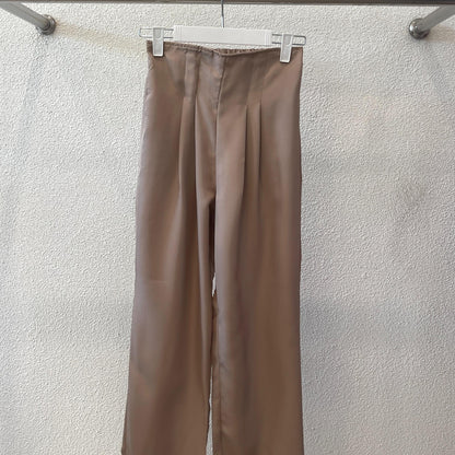 AIJO| (READY) Narra Pants - Celana Panjang Wanita Model Pensil Kancing Kulot Shakila Bawahan tali serut Red Cewek Crinkle