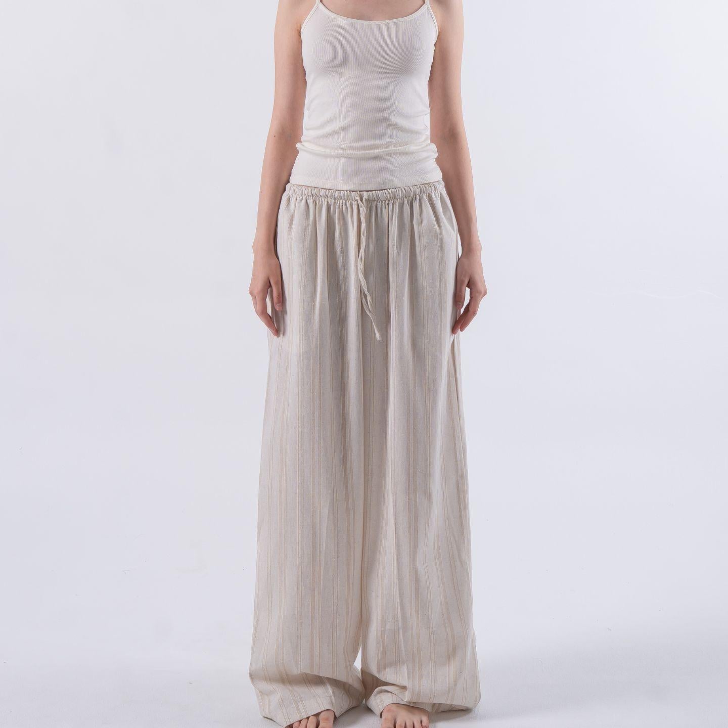 aijo | (ready) barack linen cullote - celana panjang wanita - linen - bohe style