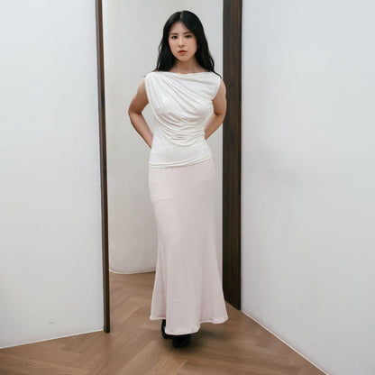 AIJO - (READY) Lavernia Mermaid Rok - Rok Duyung Wanita Panjang Bawahan Hitam Cewek