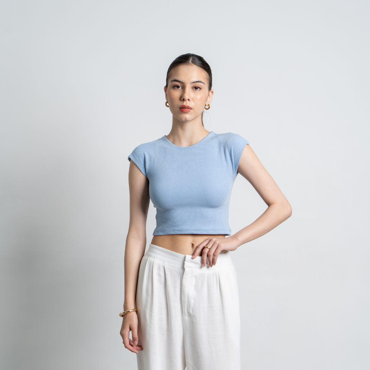 aijo| (ready) kira oneck top - atasan wanita oneck top bodyfit panjang lembut melar nyaman rib polos hitam high