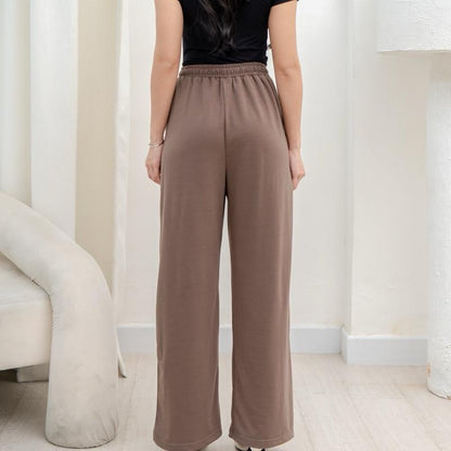 AIJO| (READY) Ruby Cullote - Celana Panjang Wanita Kekinian Kulot Cantik Pinggang Bawahan Nyaman Casual Karet High